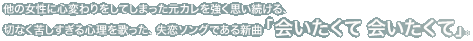 ̏ɐSςĂ܂JvA؂ȂꂵŜ\OłVȁuā@āvB